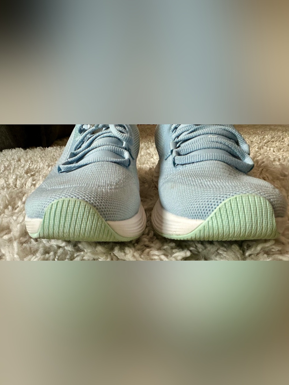 KURU Women's Light Blue Knit Athletic Sneakers for Plantar Fasciitis size 8.5 - Picture 5 of 9